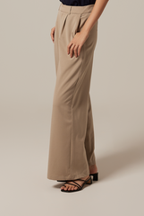 Pavelyn Wide Leg Pants in Khaki
