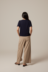 Pavelyn Wide Leg Pants in Khaki