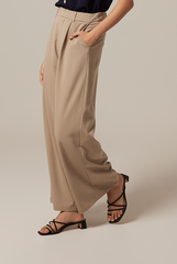 Pavelyn Wide Leg Pants in Khaki