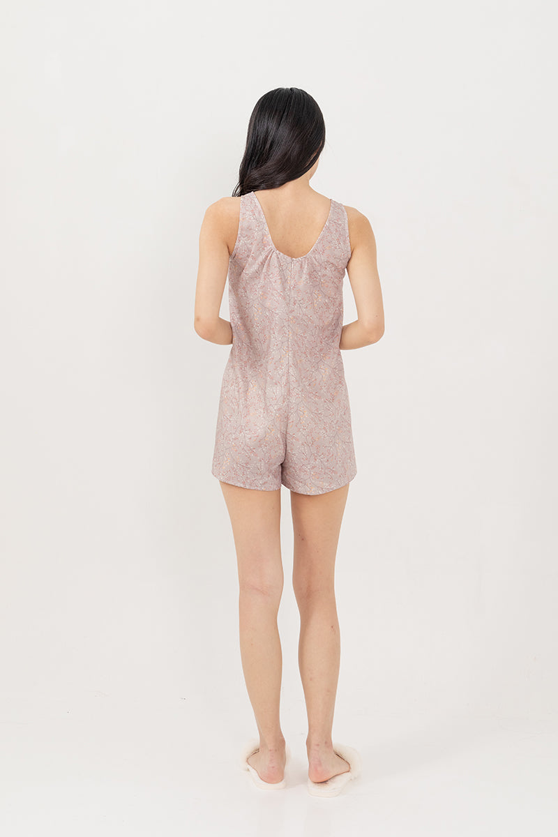 Marlyn Lounge Romper in Clay