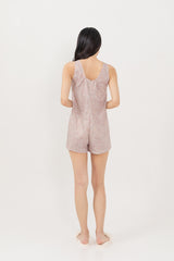 Marlyn Lounge Romper in Clay