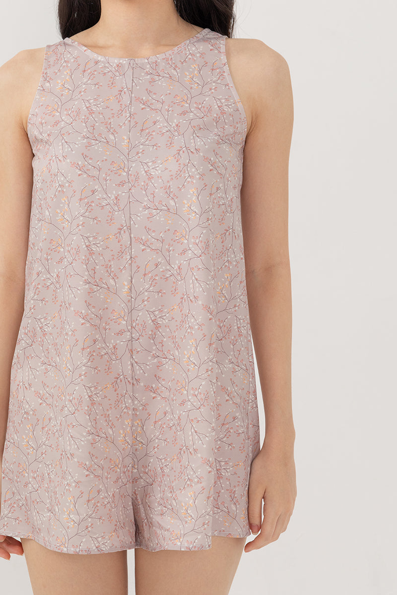 Marlyn Lounge Romper in Clay