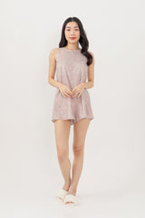 Marlyn Lounge Romper in Clay