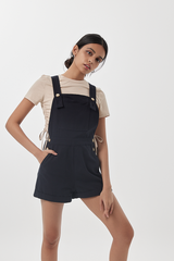 Fazia Utility Romper in Navy Blue