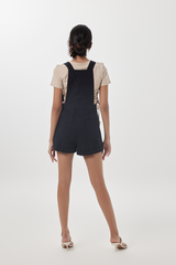 Fazia Utility Romper in Navy Blue