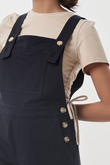 Fazia Utility Romper in Navy Blue