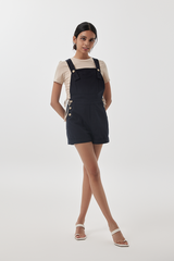 Fazia Utility Romper in Navy Blue