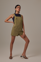 Fazia Utility Romper in Olive