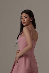 Kairee Half-Wrapped Romper in Bubblegum