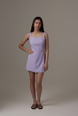 Kairee Half-Wrapped Romper in Periwinkle