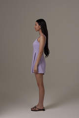 Kairee Half-Wrapped Romper in Periwinkle