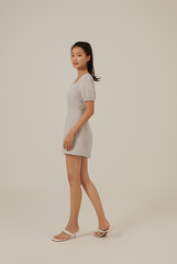 Franklyn Checkered Romper in Tea