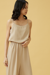 Clementine Wide Leg Jumpsuit in Clay