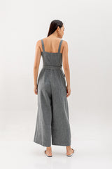 Allyn Belted Jumpsuit in Black