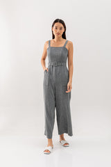 Allyn Belted Jumpsuit in Black