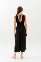 Regan Ribbon Jumpsuit in Black