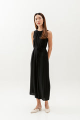 Regan Ribbon Jumpsuit in Black