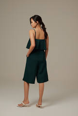 Ayla Layered Jumpsuit in Pine