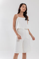Ayla Layered Jumpsuit in White