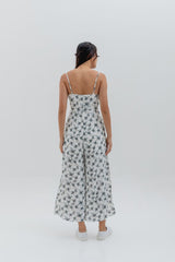 Olivia Floral Jumpsuit in White