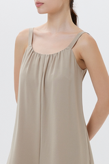 Veronica Wide leg Jumpsuit in Clay