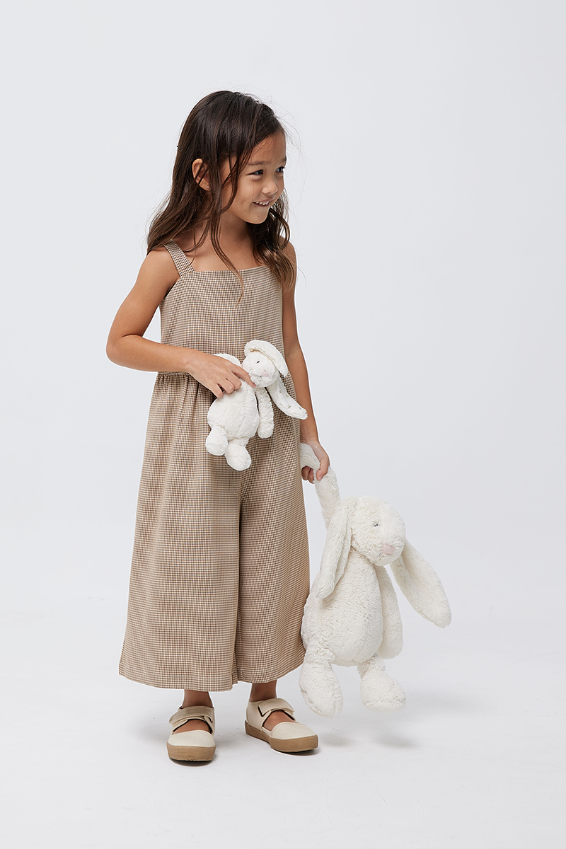 KIDS Trina Relaxed Jumpsuit in Caramel