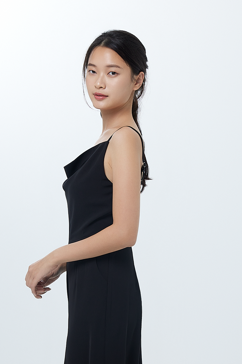 Zaraye Cowl Neck Jumpsuit in Black