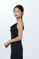 Zaraye Cowl Neck Jumpsuit in Black