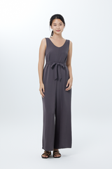 Wiley Ribbon Jumpsuit in Charcoal