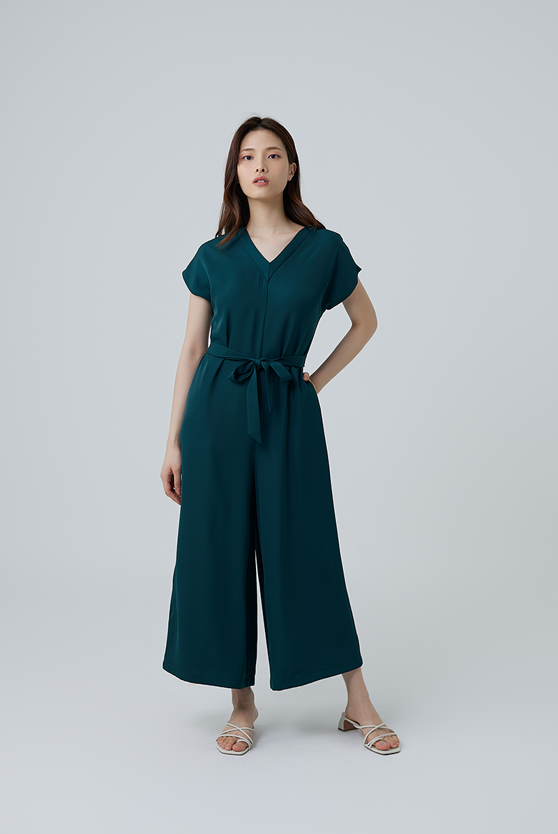 Endra V-Neck Jumpsuit