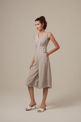 Sebrina Wide Leg Jumpsuit in Ash