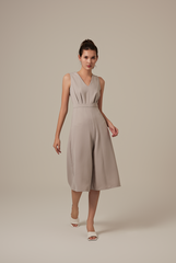 Sebrina Wide Leg Jumpsuit in Ash