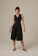 Sebrina Wide Leg Jumpsuit in Black