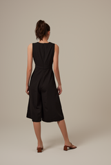 Sebrina Wide Leg Jumpsuit in Black
