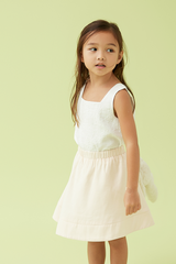 KIDS Enya Round Skirt in Cream
