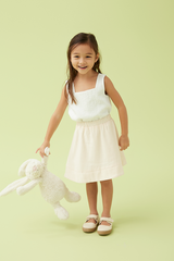 KIDS Enya Round Skirt in Cream