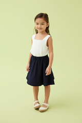 KIDS Enya Round Skirt in Navy Blue