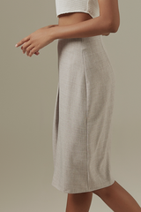 Candice A-line Skirt in Truffle