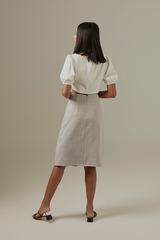 Candice A-line Skirt in Truffle