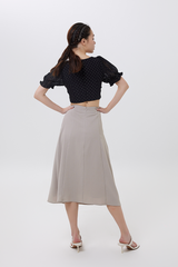 Mecca Midi Skirt in Clay