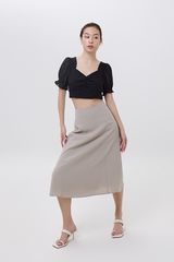 Mecca Midi Skirt in Clay