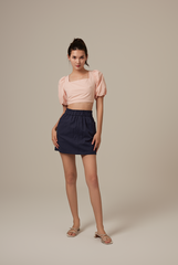 Pierre Highwaist Skirt in Navy Blue