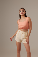Yumi Tailored Shorts in Cream