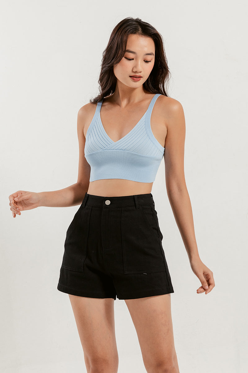 Jordan Highwaisted Shorts in Black