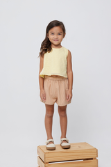 KIDS Trina Relaxed Shorts in Caramel