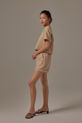 Radian Cuffed Shorts in Khaki