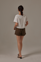 Radian Cuffed Shorts in Olive