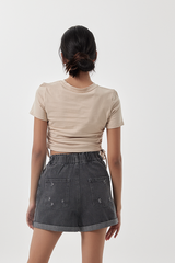 Indie Denim Shorts in Black
