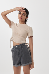 Indie Denim Shorts in Black