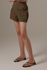 Wann Highwaist Shorts in Olive